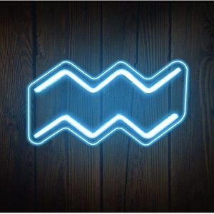 Aquarius LED Neon Sign 11"x7.8"